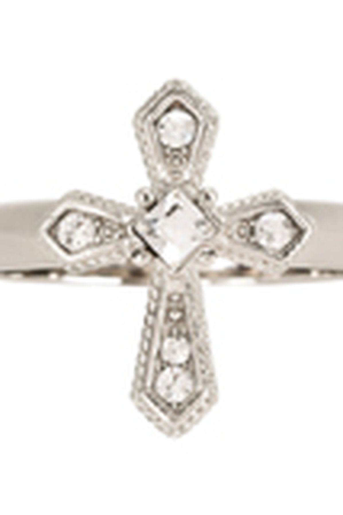 Dolce & Gabbana Ring with cross and crystals