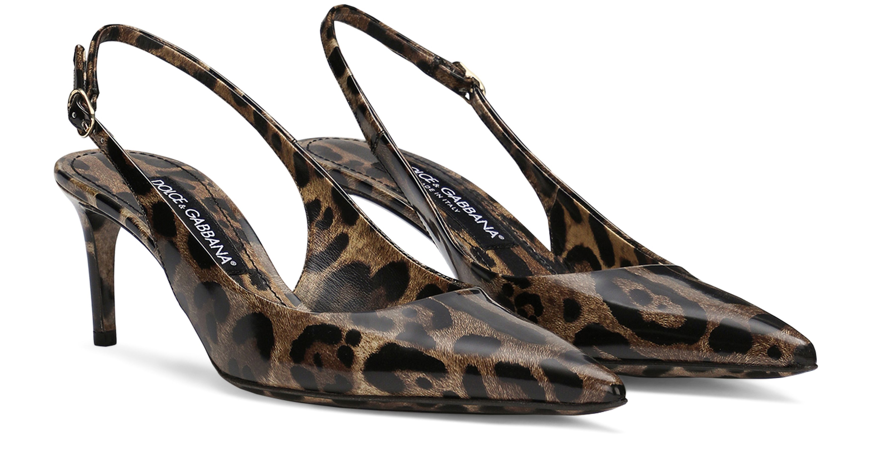 Dolce & Gabbana Polished calfskin slingbacks