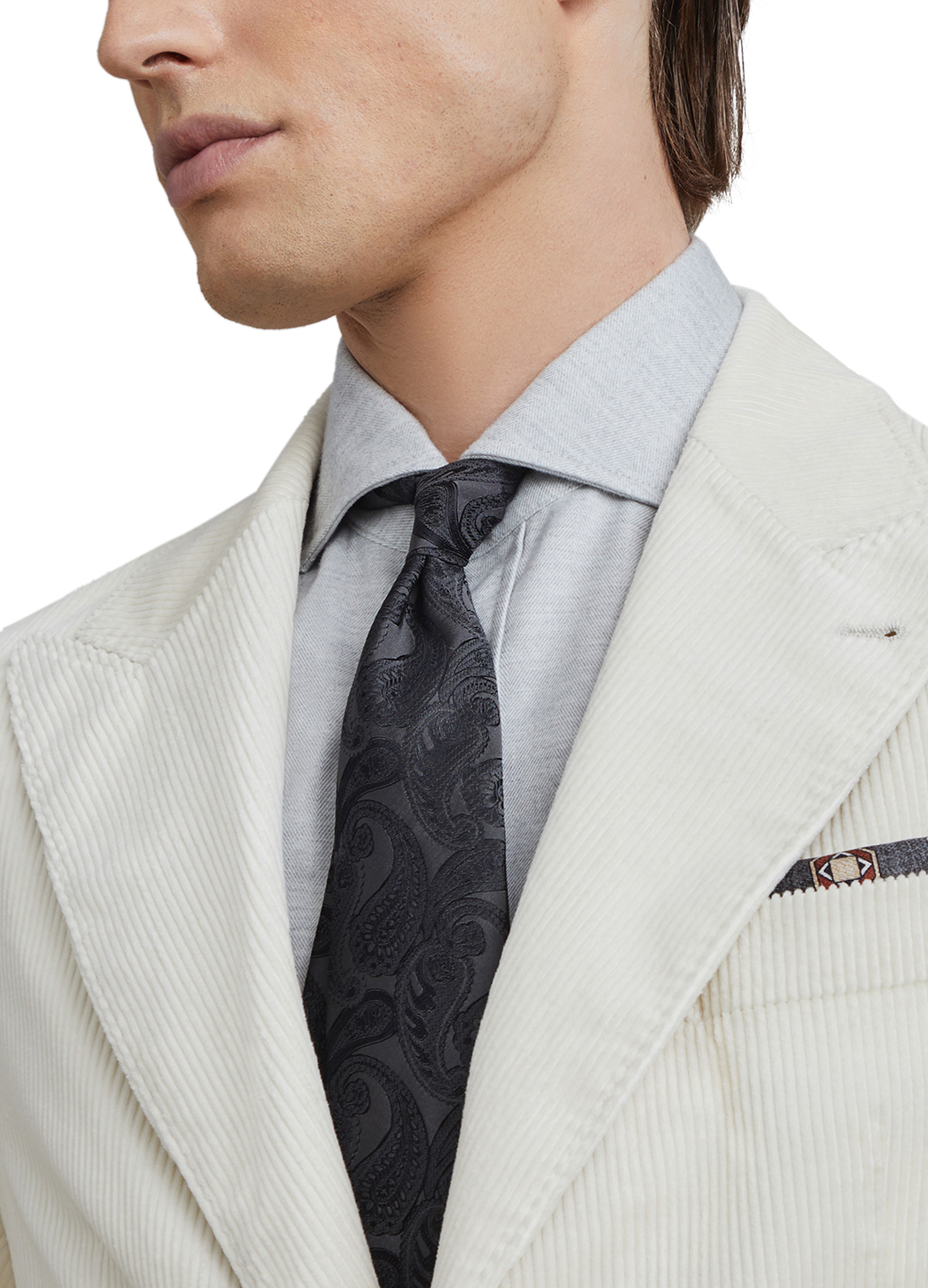 Brunello Cucinelli Double face silk pocket square