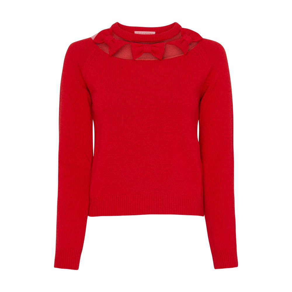 VALENTINO GARAVANI Open-work sweater with bows