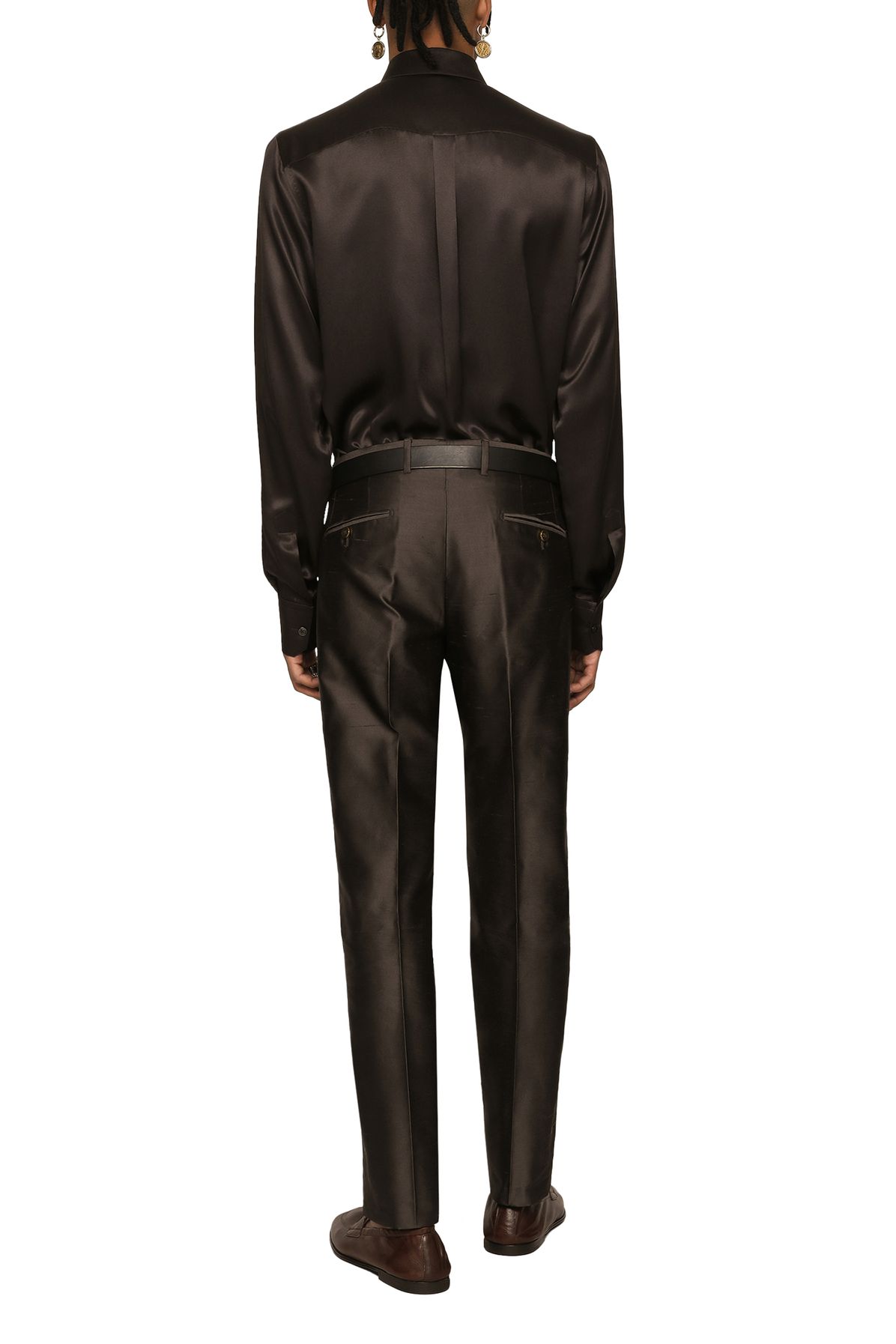 Dolce & Gabbana Martini Silk Satin Shirt