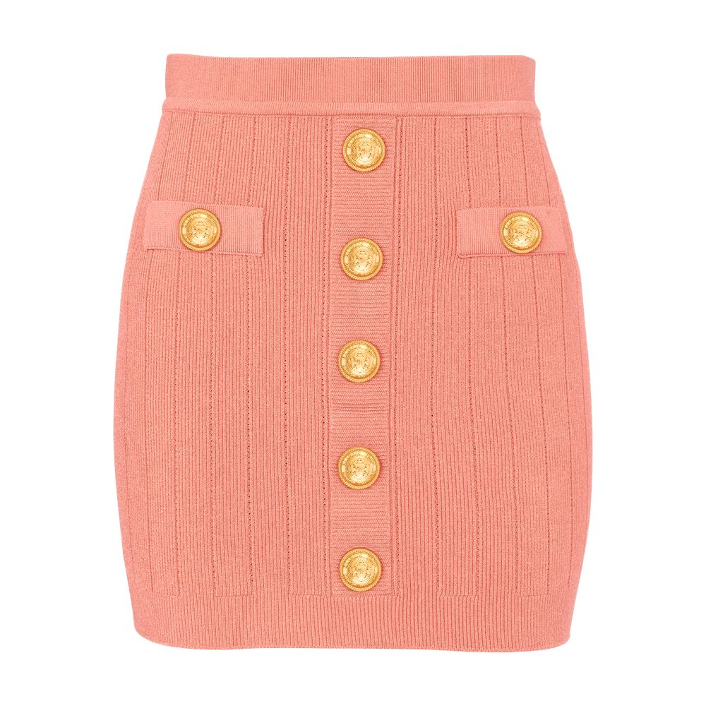 Balmain Knitted skirt with buttons