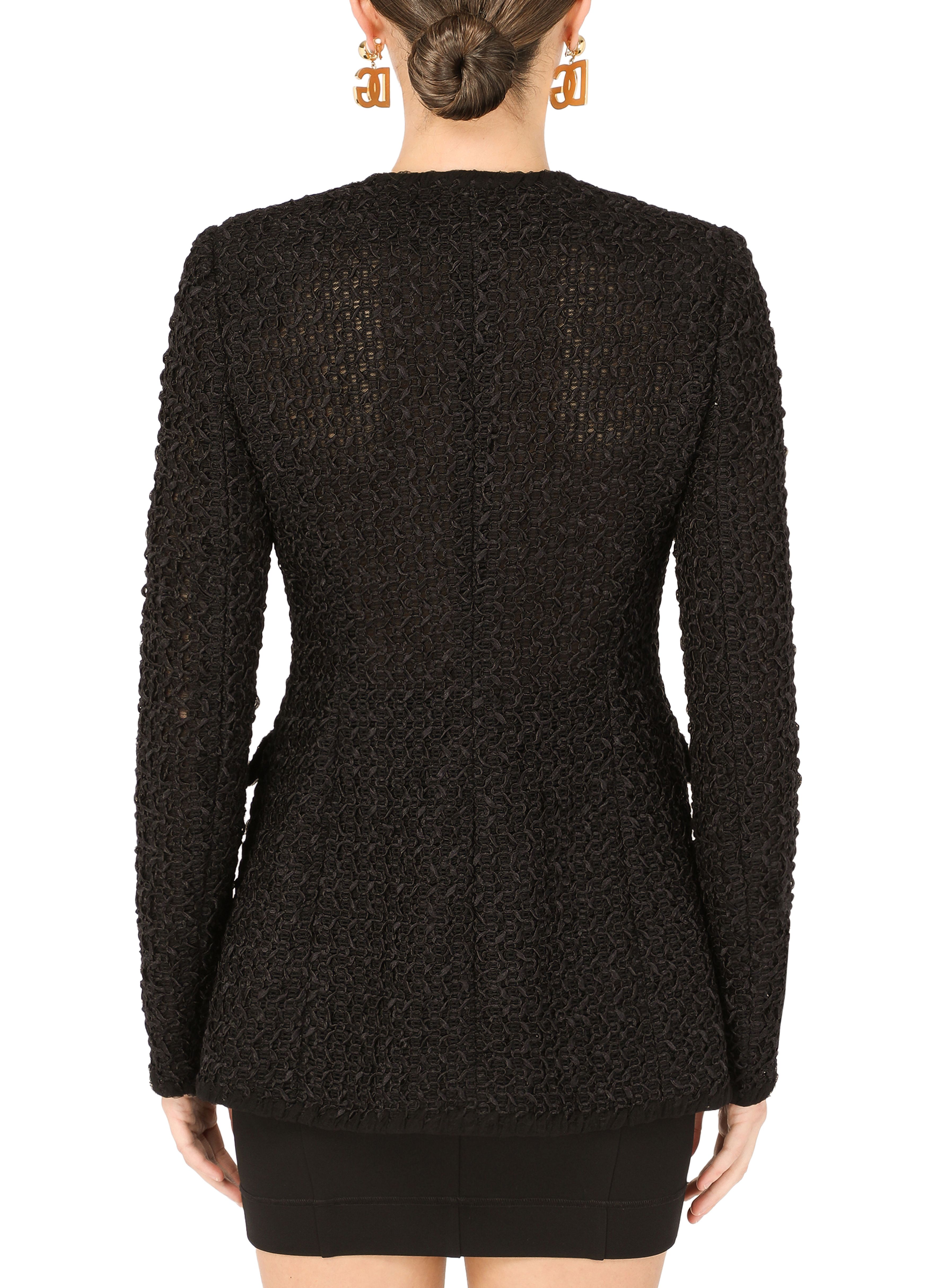 Dolce & Gabbana Single-breasted tweed jacket