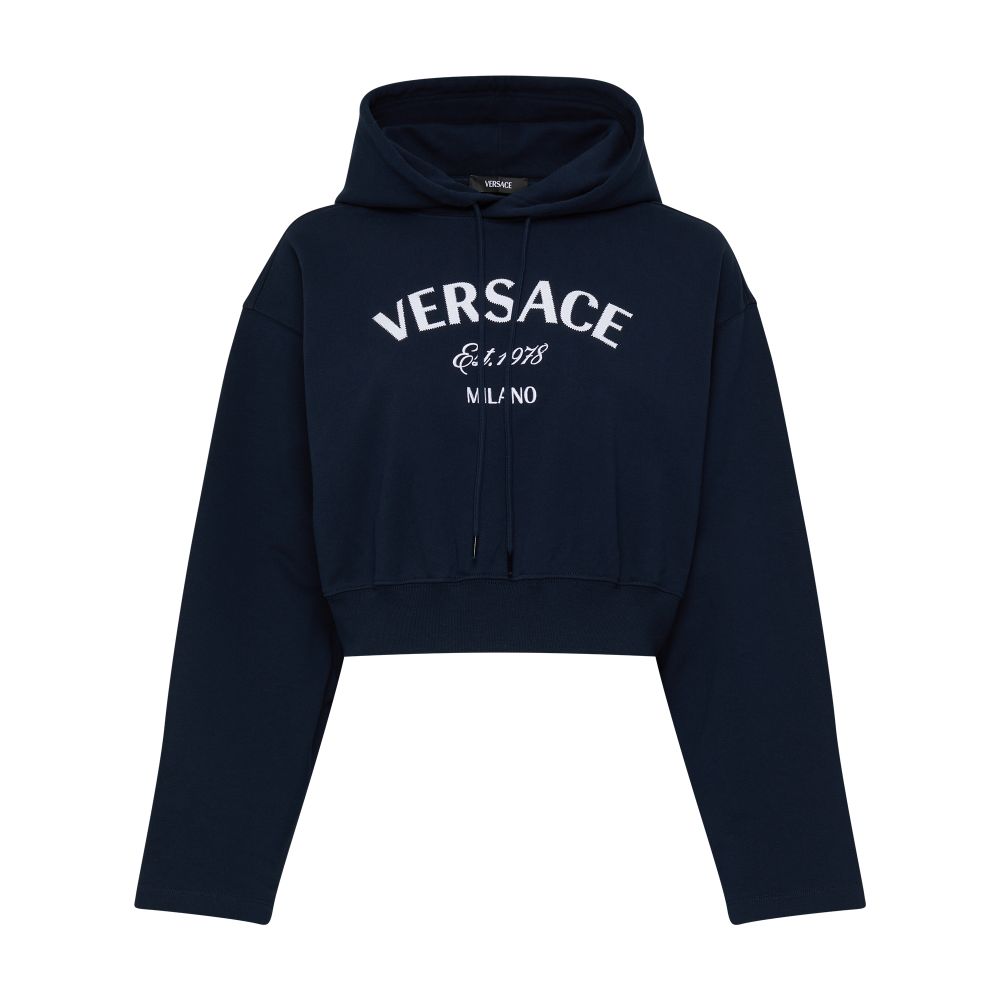 Versace Versace Milano Logo Series Embroidered Sweatshirt