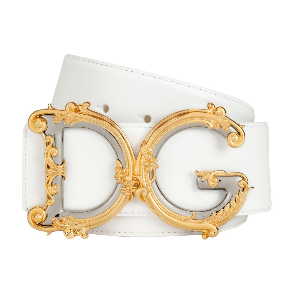 Dolce & Gabbana Calfskin belt with logo