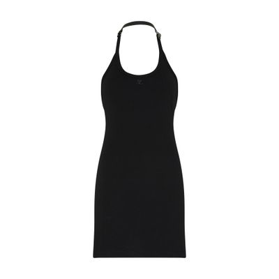 Courrèges Holistic buckle 90's ribs long dress