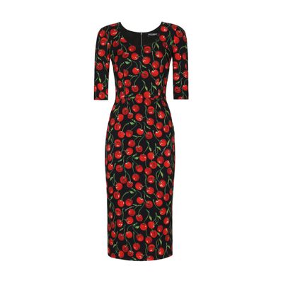 Dolce & Gabbana Charmeuse calf-length dress