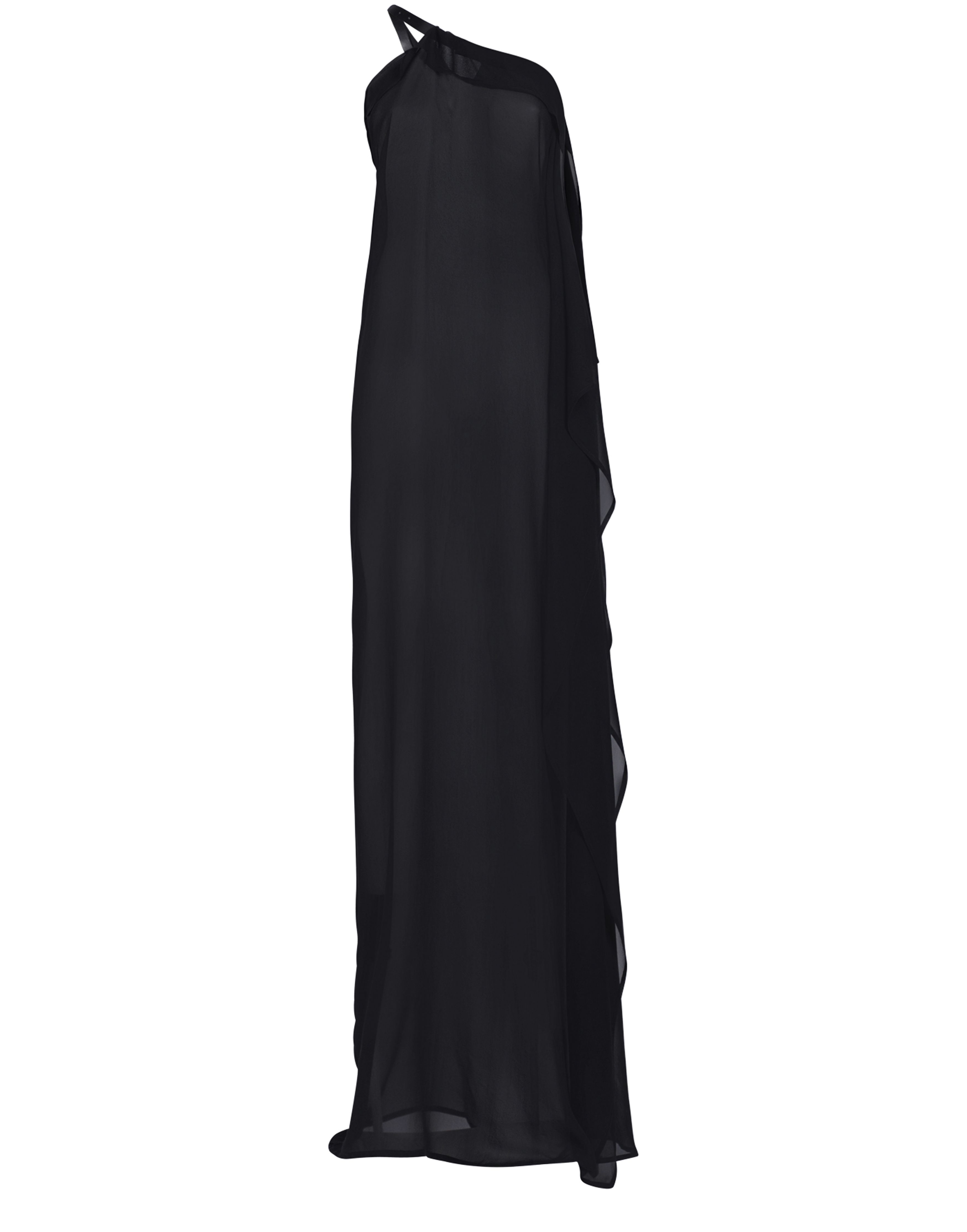 Ann Demeulemeester Leti long asymmetric dress with leather strap