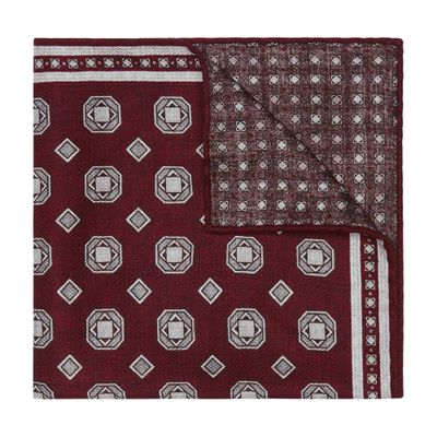 Brunello Cucinelli Double face silk pocket square