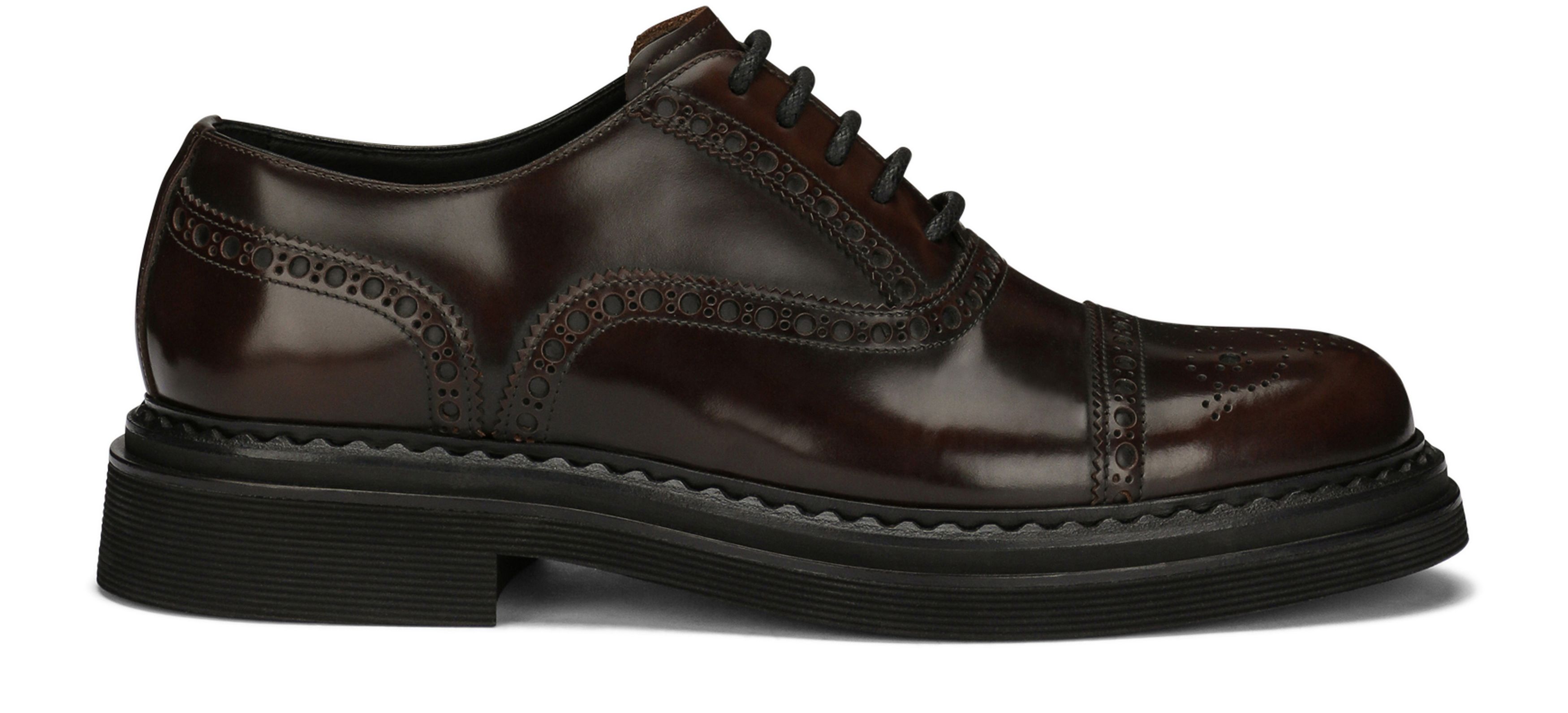 Dolce & Gabbana Brushed Calf Leather Oxford Shoes