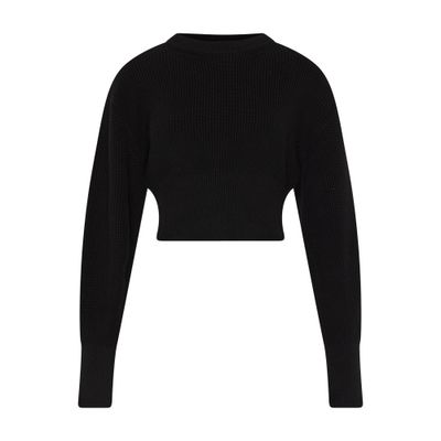 Marine Serre Core knit crewneck jumper