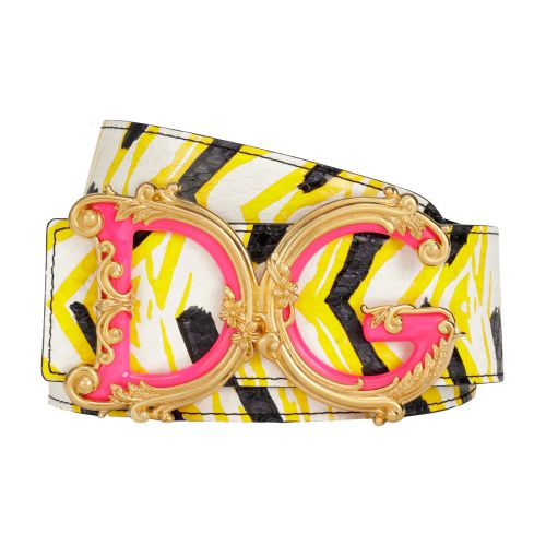 Dolce & Gabbana Printed elaphe baroque belt