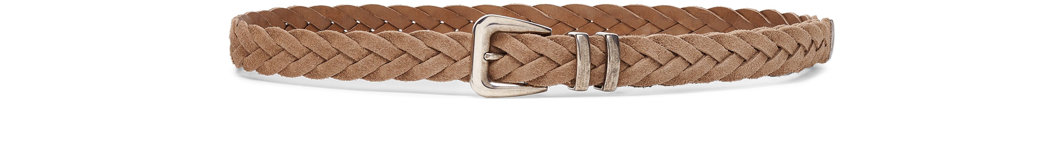 Brunello Cucinelli Suede calfskin belt