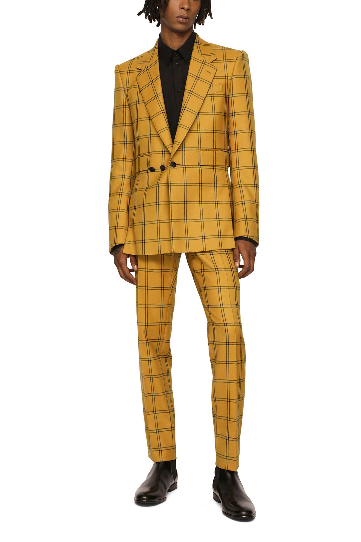 Dolce & Gabbana Single-breasted check wool Sicilia-fit jacket