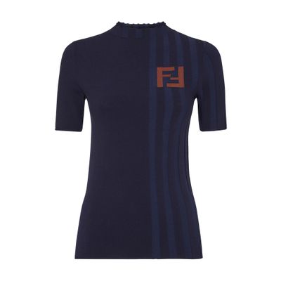 FENDI Short-sleeved crew-neck jumper