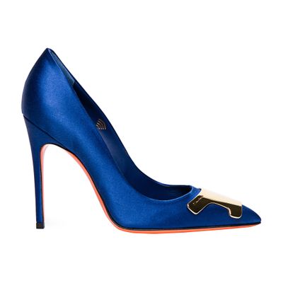 Santoni Satin high-heel court