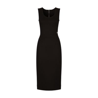 Dolce & Gabbana Sleeveless Milano rib midi dress