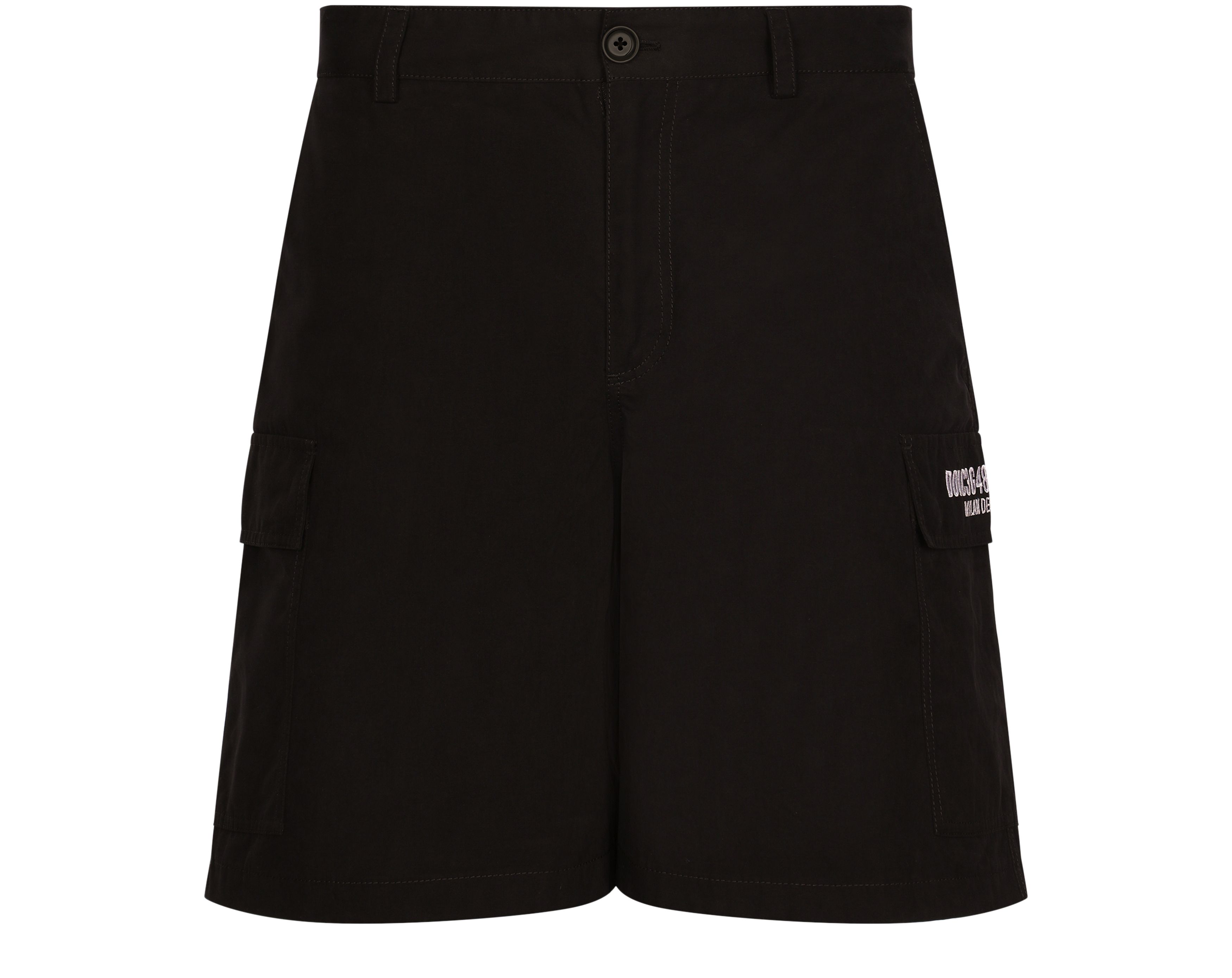 Dolce & Gabbana Faille VIB3 patch cargo shorts