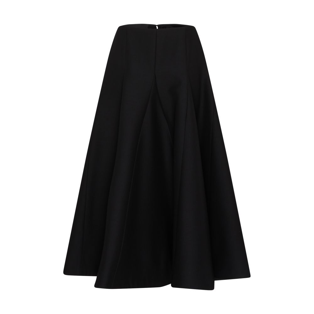 VALENTINO GARAVANI Couture crêpe midi skirt