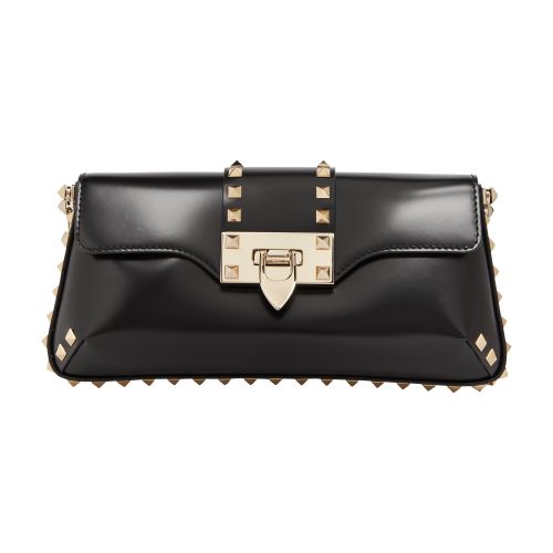 VALENTINO GARAVANI Small Rockstud clutch with chain