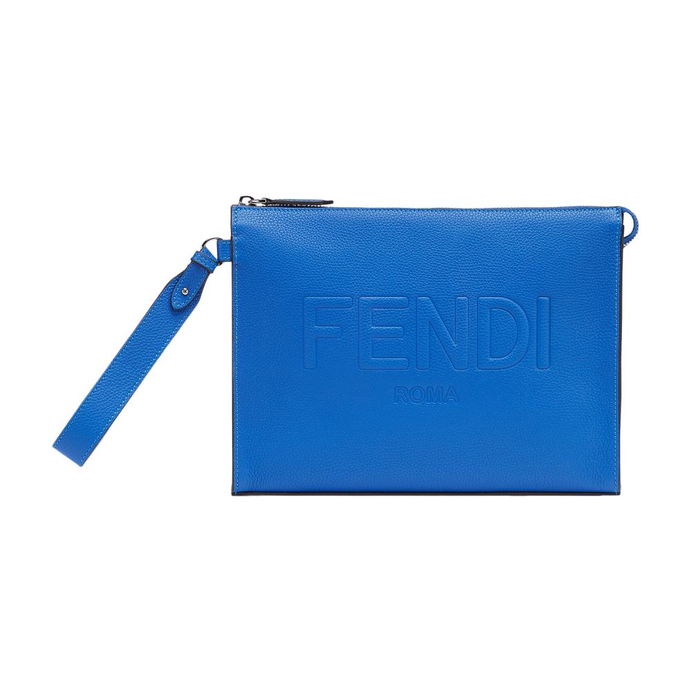 FENDI Leather Fendi Roma Flat Pouch