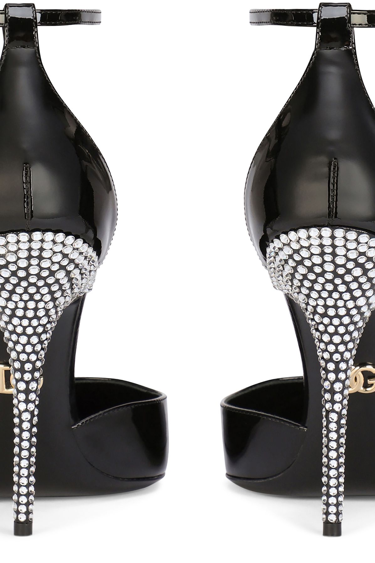 Dolce & Gabbana Patent leather pumps with fusible rhinestones