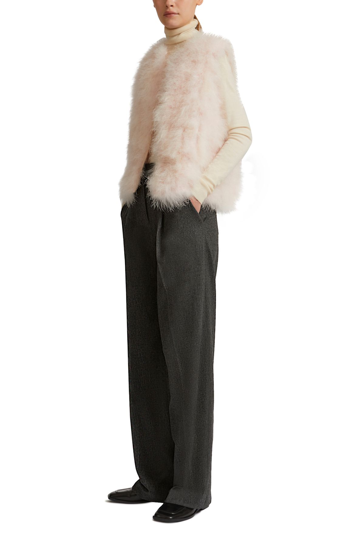 Yves Salomon Short feather gilet