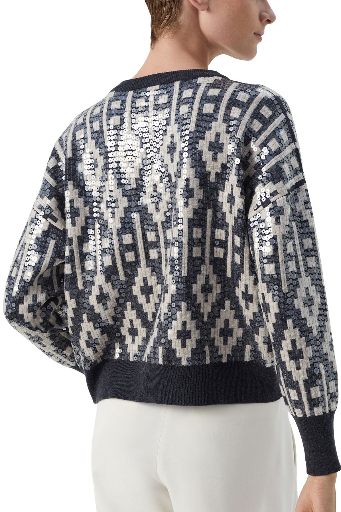 Brunello Cucinelli Dazzling Vintage Jacquard Sweater