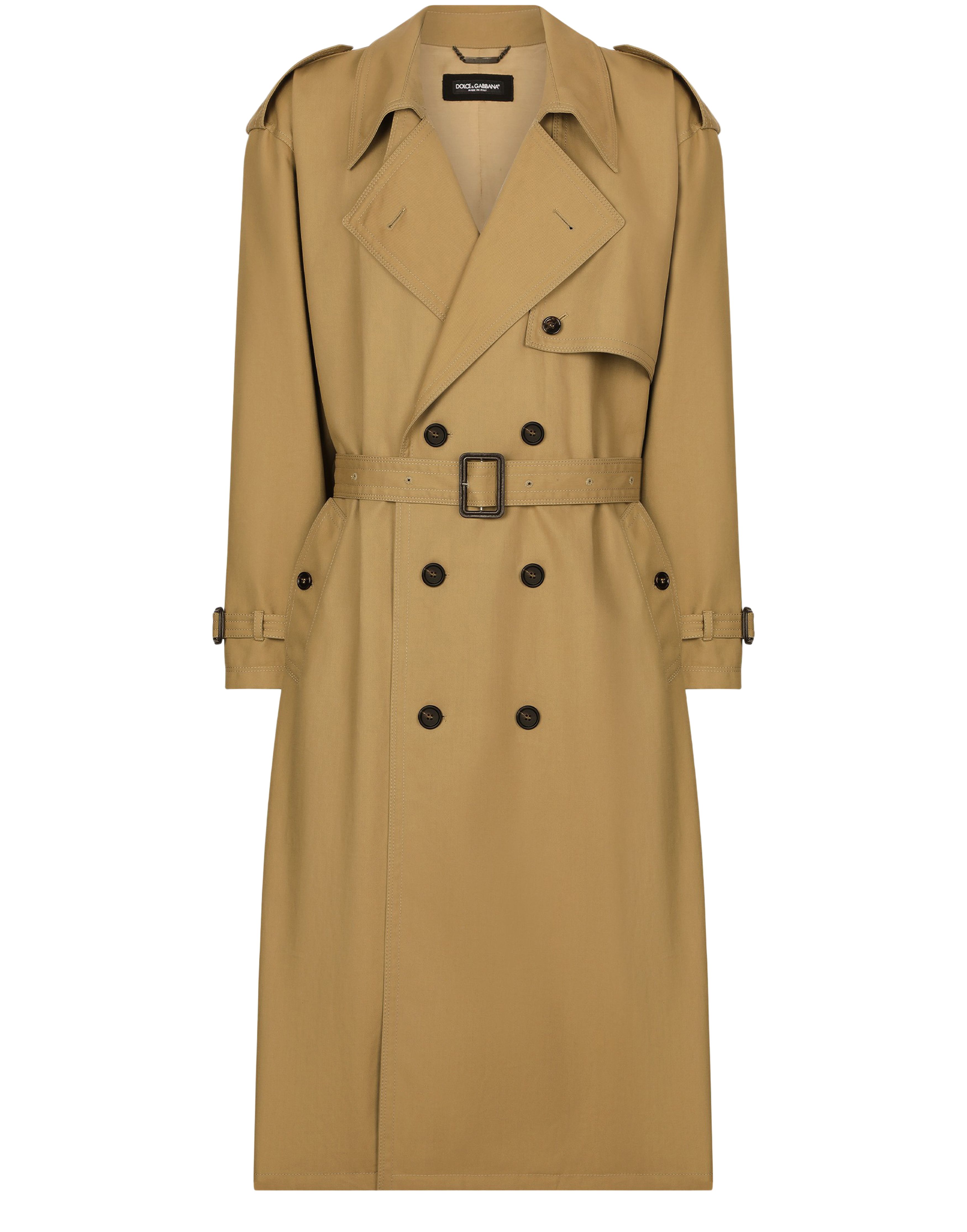 Dolce & Gabbana Double-breasted cotton trench coat