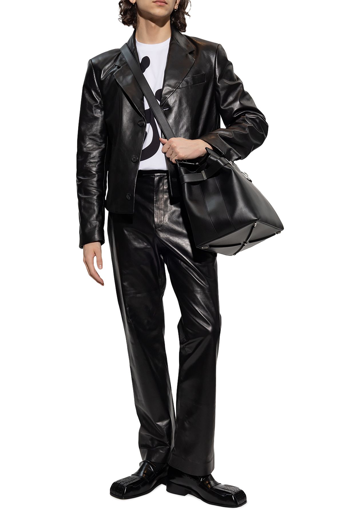 Salvatore Ferragamo Leather blazer