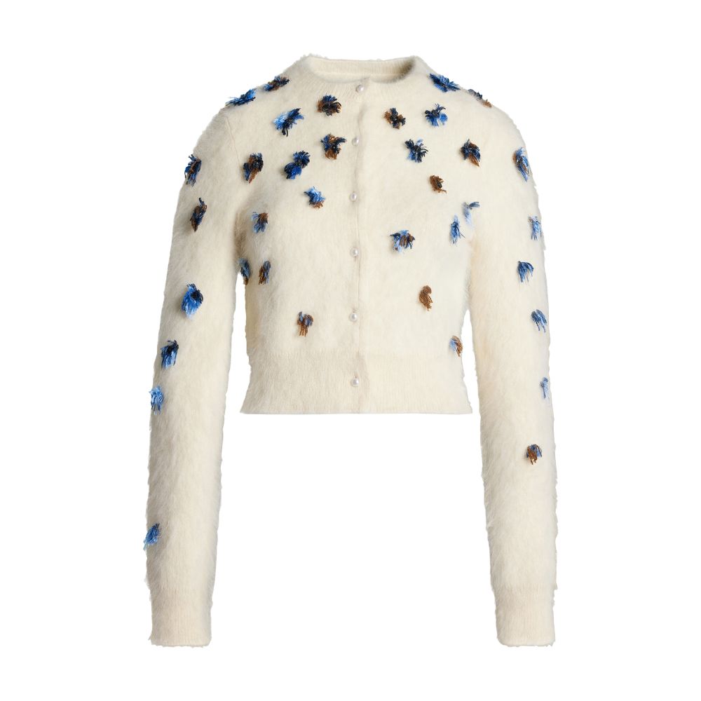 Maison Margiela Flower knit cardigan