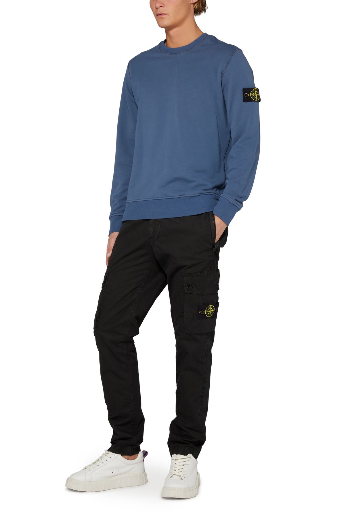 Stone Island Cargo pants with logo patch