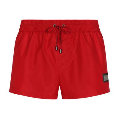 Dolce & Gabbana Short swim trunks with branded tag