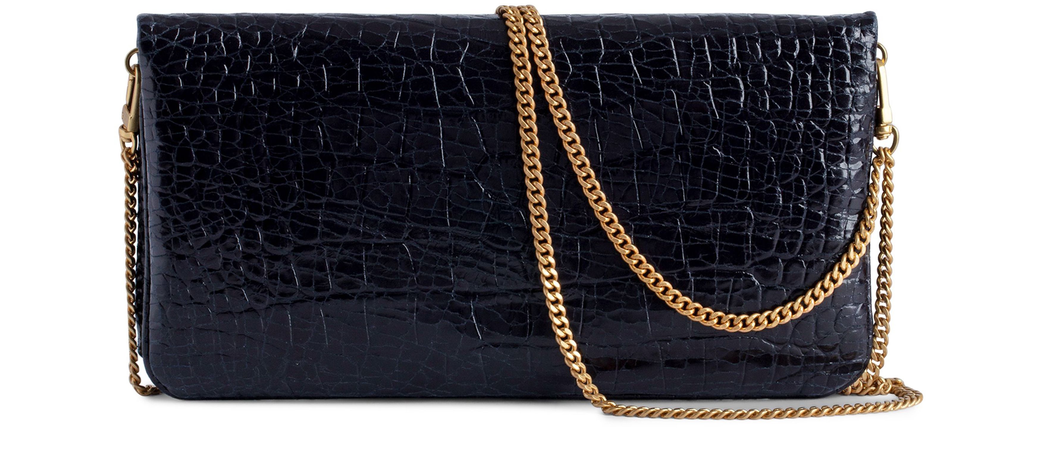 Zadig & Voltaire Rock embossed clutch