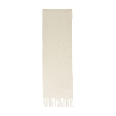 Max Mara Wsdalia logo cashmere scarf