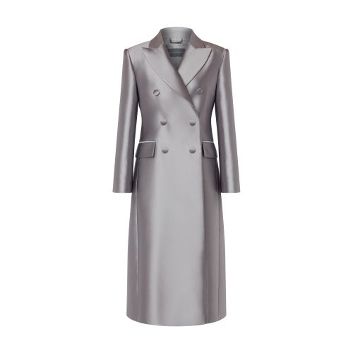 Alberta Ferretti Double-breasted mikado coat