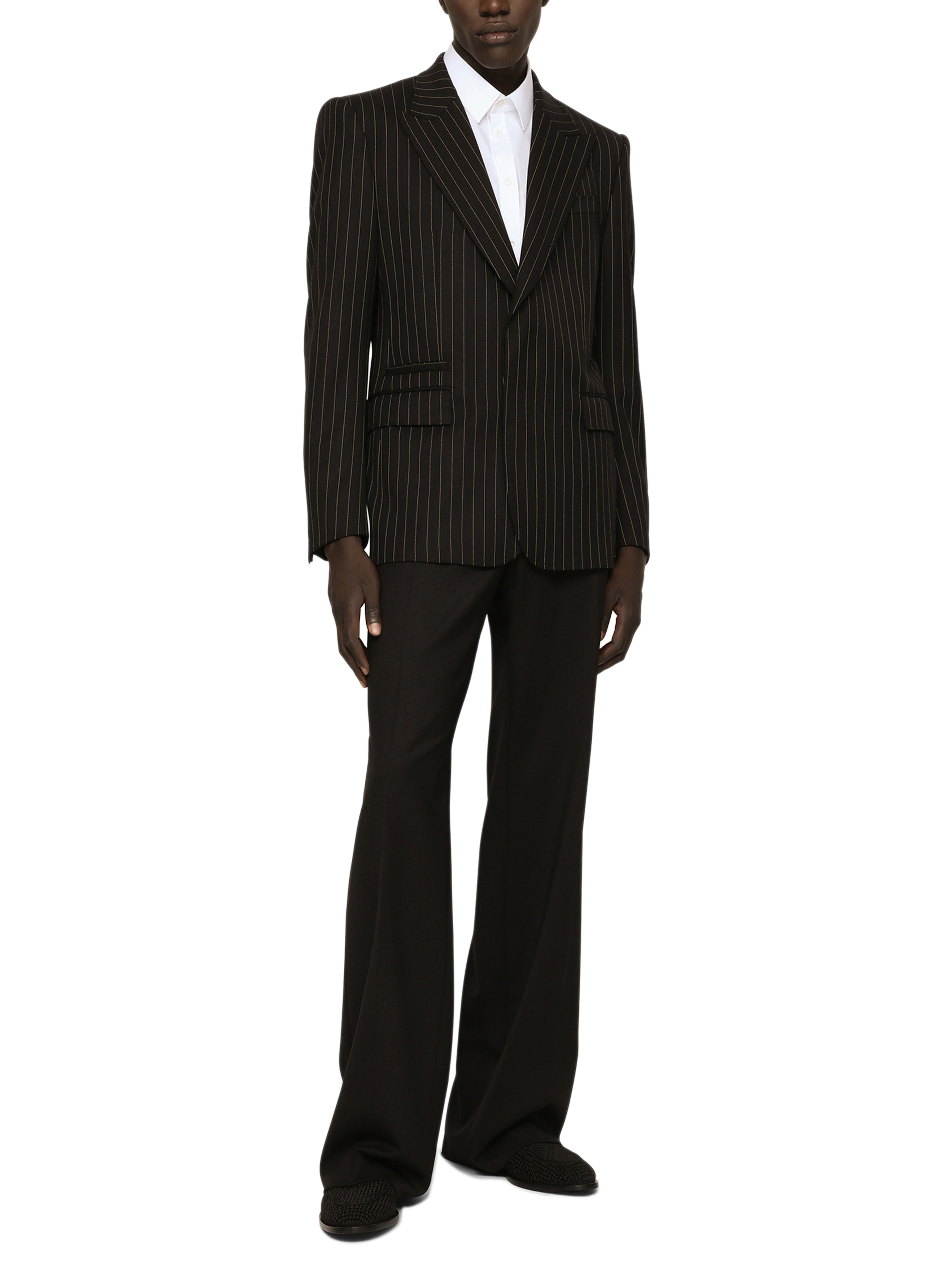 Dolce & Gabbana Pinstripe stretch wool Sicilia-fit jacket