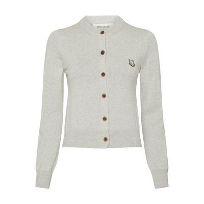 Maison Kitsuné Bold fox head patch regular cardigan