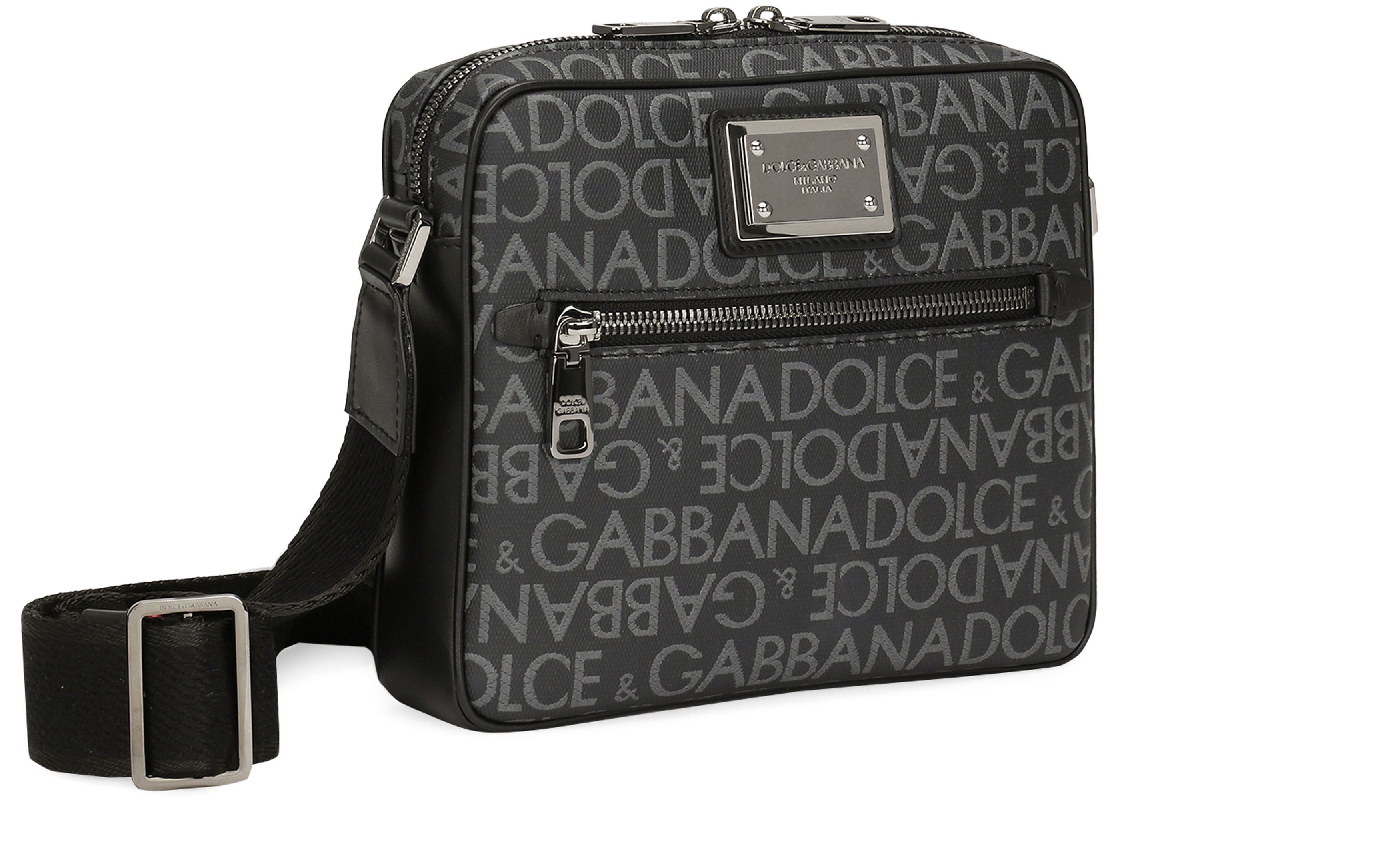 Dolce & Gabbana Coated jacquard crossbody bag