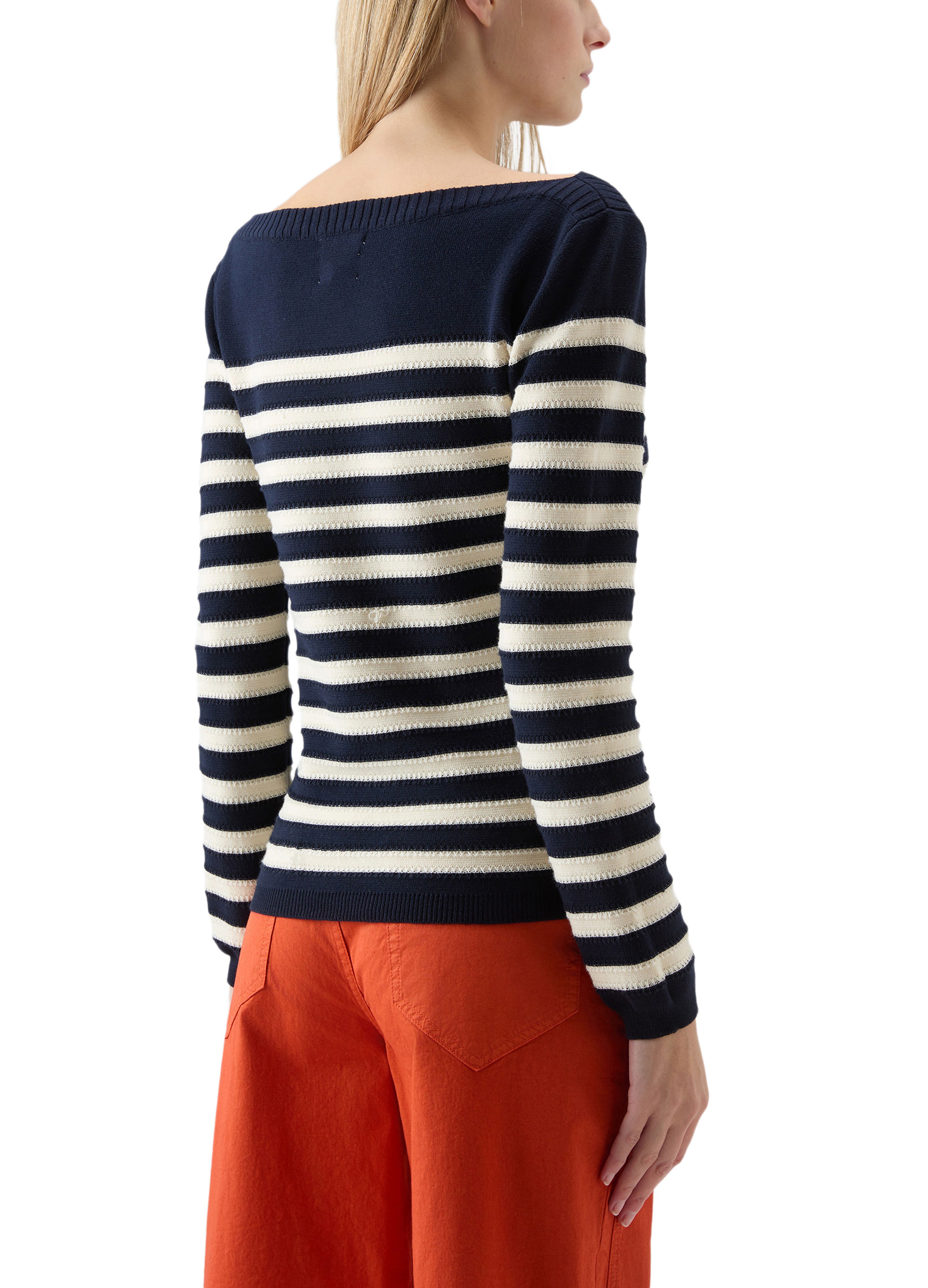 Woolrich Pure cotton sweater with boat neckline