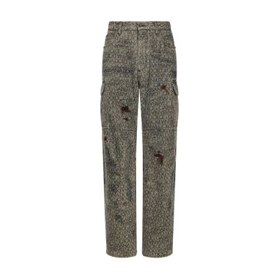 Dolce & Gabbana Gray denim cargo jeans