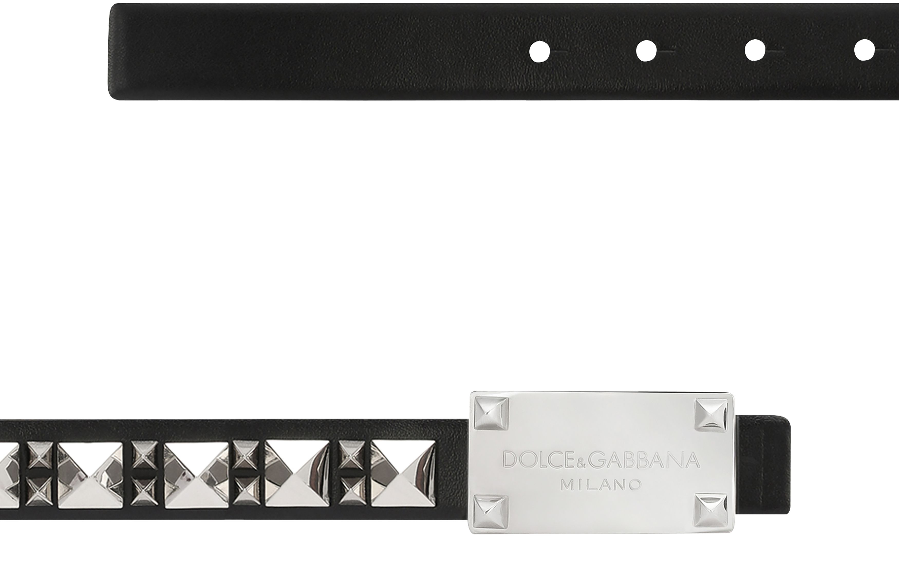 Dolce & Gabbana Calfskin belt with studs