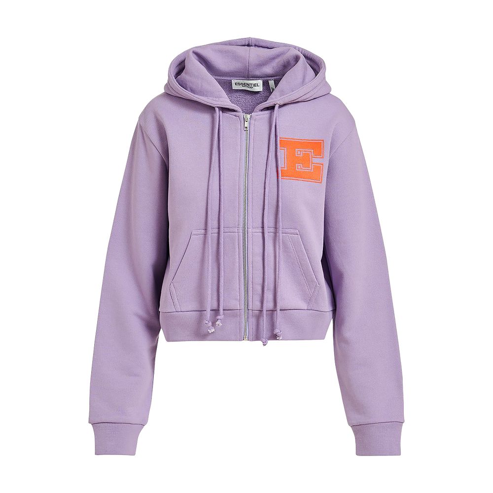  Essentiel hooded and zippered sweatshirt