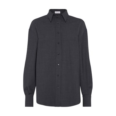 Brunello Cucinelli Tropical Luxury Wool shirt