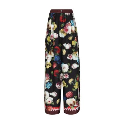 Dolce & Gabbana Flower print twill pajama pants