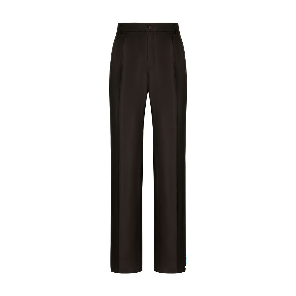 Dolce & Gabbana Tailored silk pants with darts