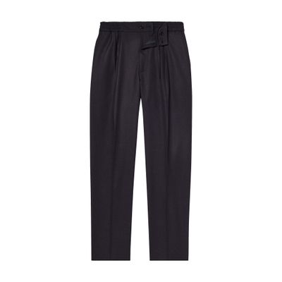  Wool flannel elasticated trousers