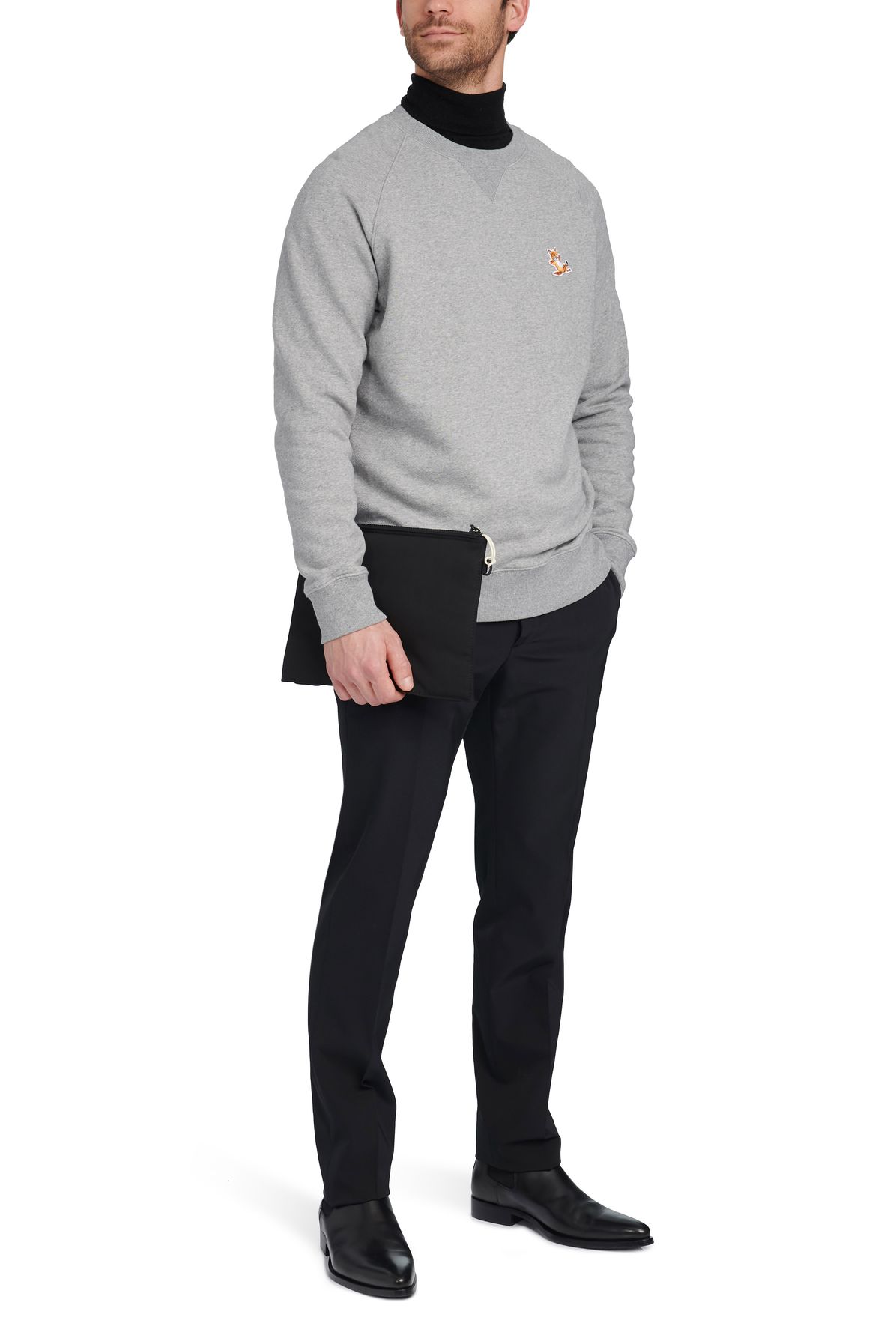 Maison Kitsuné Chillax fox patch sweatshirt