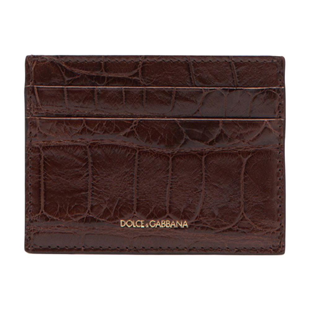 Dolce & Gabbana Crocodile skin card holder