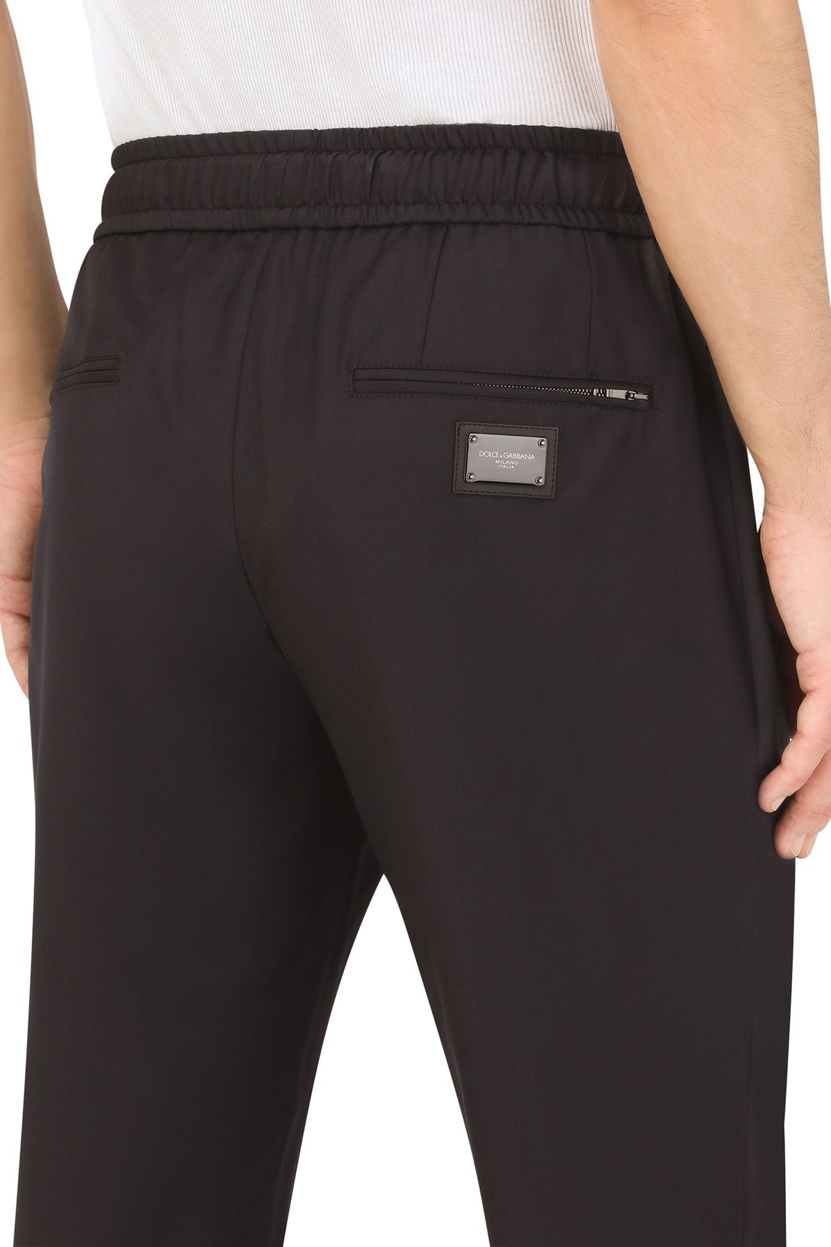 Dolce & Gabbana Virgin wool jogging pants